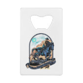 Team-Roping Titel-Cowboy-Western-Rodeo-Ranch Geldbeutel Flaschenöffner (Rückseite)