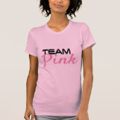 Team-rosa Geschlecht decken T - Shirt auf (Vorderseite)