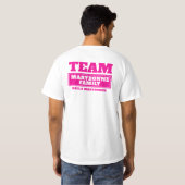 Team rosa personalisierte Familie oder Gruppe T - T-Shirt (Schwarz voll)