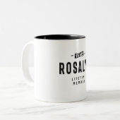 Team Rosalyn Lifetime Personalisiert Name Zweifarbige Tasse (Vorderseite Links)