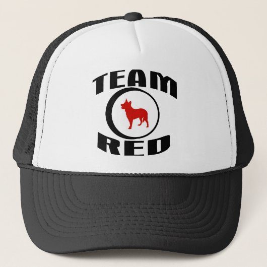 Team-Rot Truckerkappe (Vorderseite)
