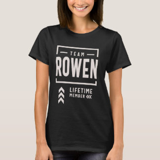 Team Rowen Lifetime Mitglied Funny Name Rowen T-Shirt