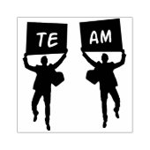 Team Rubber Briefmarke Gummistempel (Prägung)