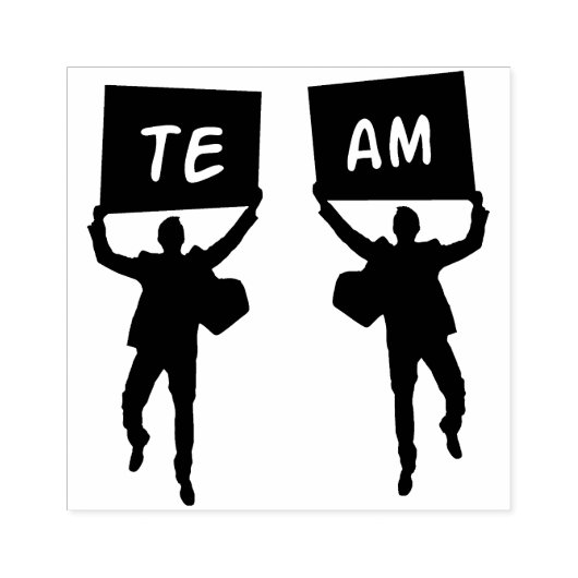 Team Rubber Briefmarke Gummistempel (Prägung)