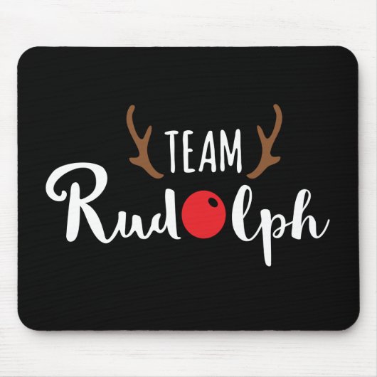 Team Rudolph Christmas Motif Mousepad (Vorne)