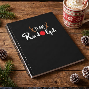 Team Rudolph Christmas Motif Notizblock