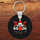 Team Rudolph-cool Christmas Reindeer Costume Schlüsselanhänger (Vorderseite)