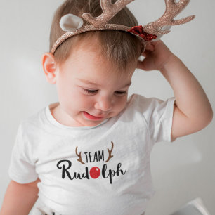Team Rudolph Family Weihnachtsdesign Baby T-shirt