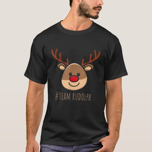 TEAM Rudolph the Red Rentier Christmas T-Shirt (Vorderseite)
