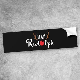 Team-Rudolph-Weihnachtsmotiv Autoaufkleber