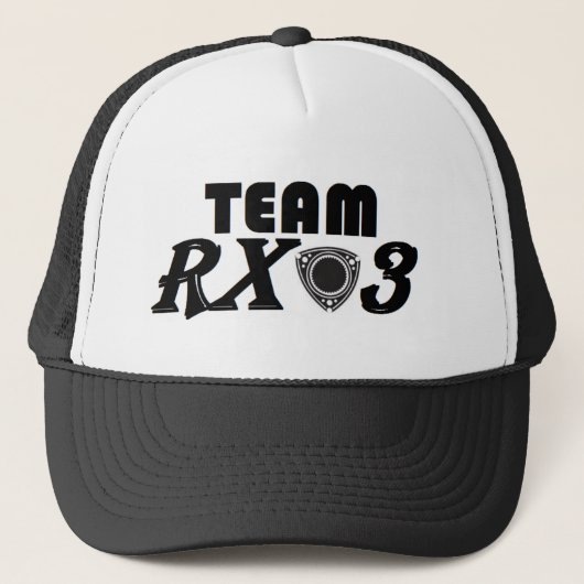 Team Rx3 Trucker Hut Truckerkappe (Vorderseite)