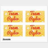 Team Ryder Rechteckiger Aufkleber (Blatt)