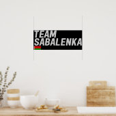TEAM SABALENKA POSTER (Küche)