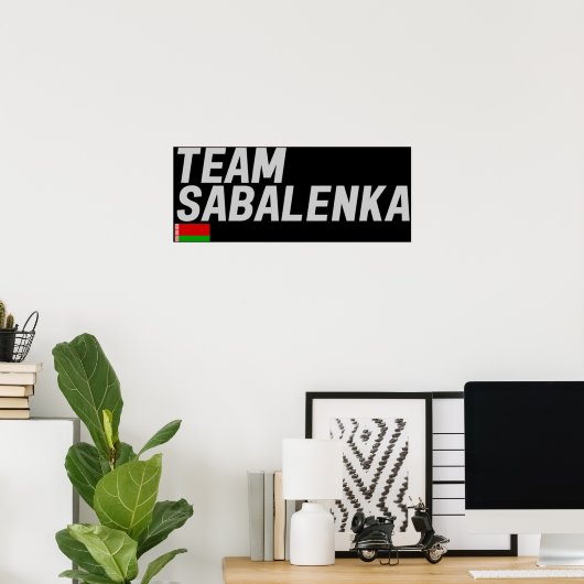 TEAM SABALENKA POSTER (Heimbüro)