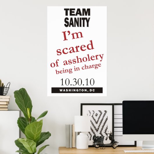 Team Sanity Poster (Heimbüro)