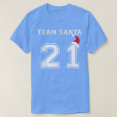 Team Santa 2021 Die sonnige Familie passt Weihnach T-Shirt (Design vorne)