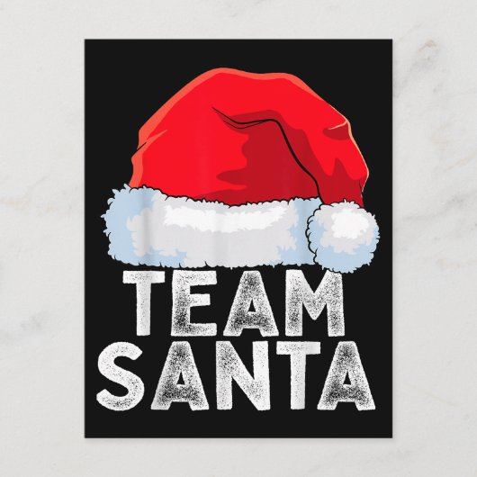 Team Santa Christmas Squad Familie Matching Pajama Begleitkarte (Vorderseite)