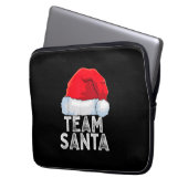 Team Santa Christmas Squad Familie Matching Pajama Laptopschutzhülle (Vorderseite Links)