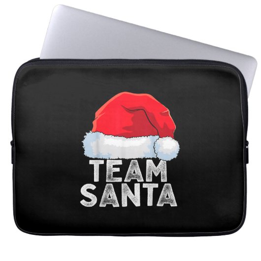 Team Santa Christmas Squad Familie Matching Pajama Laptopschutzhülle (Vorderseite)