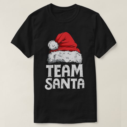 Team Santa Christmas Squad Familie Matching Pajama T-Shirt (Design vorne)