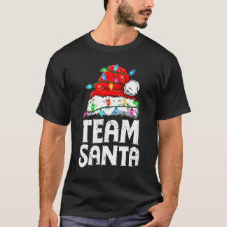 Team Santa Christmas Squad Familie Matching Pajama T-Shirt