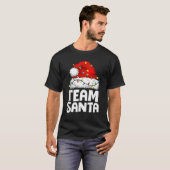Team Santa Christmas Squad Family Matching Pajamas T-Shirt (Vorne ganz)