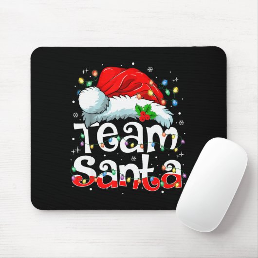Team Santa Claus Christmas Family Matching Pajama Mousepad (Mit Mouse)