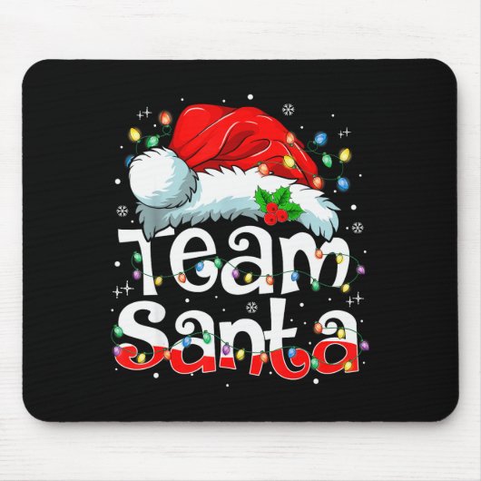 Team Santa Claus Christmas Family Matching Pajama Mousepad (Vorne)