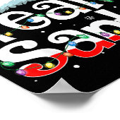 Team Santa Claus Christmas Family Matching Pajama  Poster (Ecke)