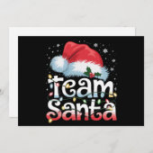 Team Santa Claus Weihnachten Familie Matching Paja (Vorne/Hinten)