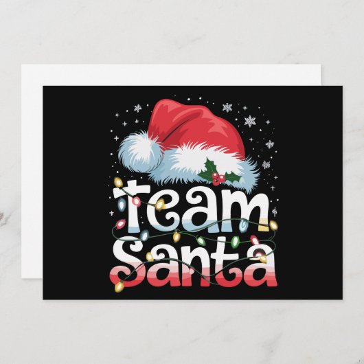 Team Santa Claus Weihnachten Familie Matching Paja (Vorne/Hinten)