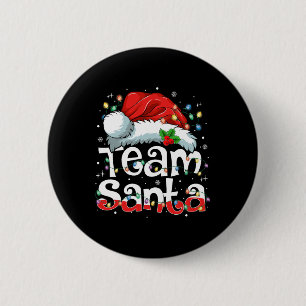 Team Santa Claus Weihnachten Familie Matching Paja Button