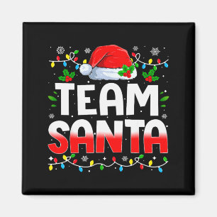 Team Santa Claus Weihnachten Familie passende Pyja Magnet