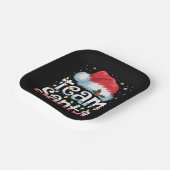 Team Santa Claus Weihnachts-Familie passende Pyjam Pappteller (Gewinkelt)