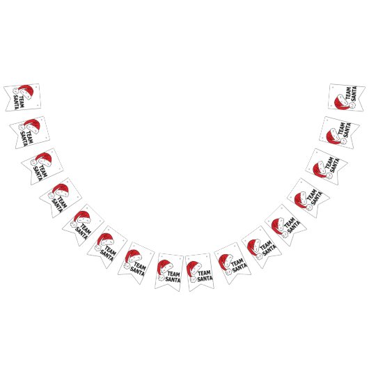 Team Santa ,Cool Christmas Gift Wimpelkette (Alle)