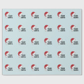 Team Santa ,Coole Weihnachtsgeschenke Geschenkpapier (Flach)