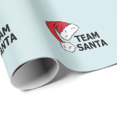 Team Santa ,Coole Weihnachtsgeschenke Geschenkpapier (Rolleneckpunkt)
