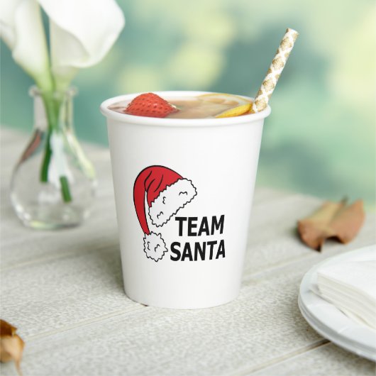 Team Santa ,Coole Weihnachtsgeschenke Pappbecher (In Situ)