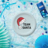 Team Santa ,Coole Weihnachtsgeschenke Pappteller (Party)