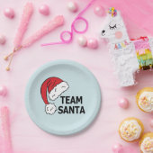 Team Santa ,Coole Weihnachtsgeschenke Pappteller (Party)