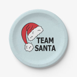 Team Santa ,Coole Weihnachtsgeschenke Pappteller