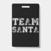 Team Santa Funny Weihnachten Ausweis (Rückseite)
