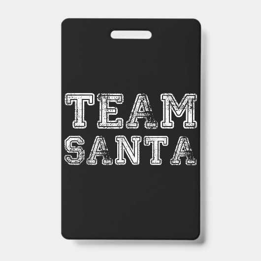Team Santa Funny Weihnachten Ausweis (Vorderseite)