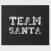 Team Santa Funny Weihnachten Geschenkpapier (Flach)