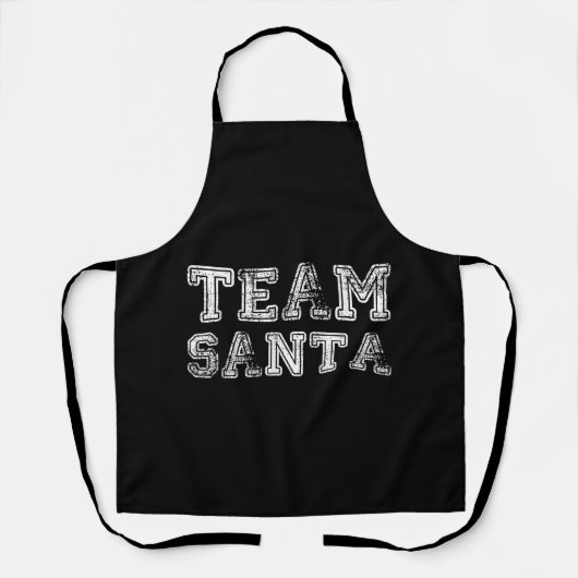 Team Santa Funny Weihnachten Schürze (Vorderseite)