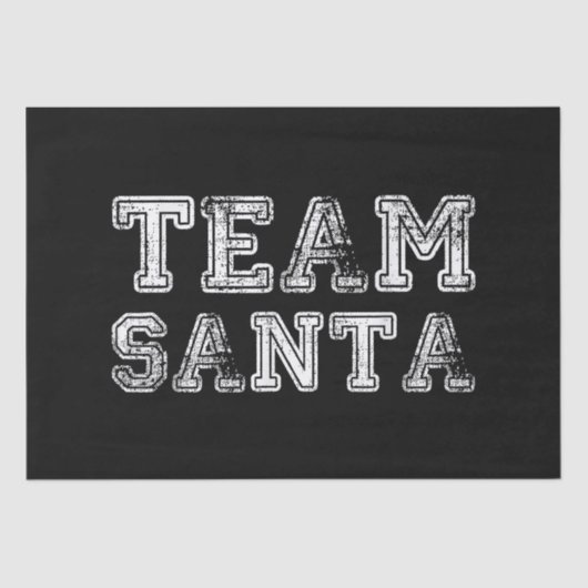 Team Santa Funny Weihnachten Seidenpapier (Vorderseite)