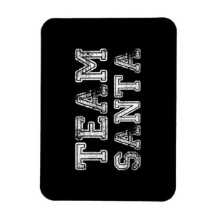 Team Santa Lustiges Weihnachten  Magnet