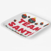 Team Santa Pappteller (Gewinkelt)