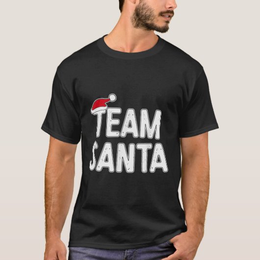 Team Santa Shirt Adult Kids Christmas Santa Squad (Vorderseite)