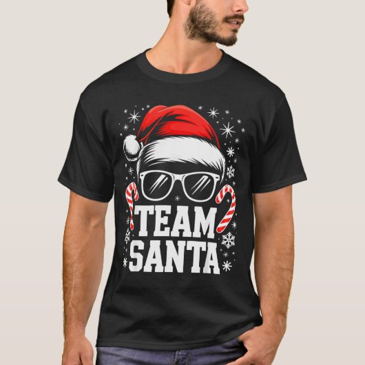 Team Santa Shirt Adult Kids Christmas Santa Squad (Vorderseite)